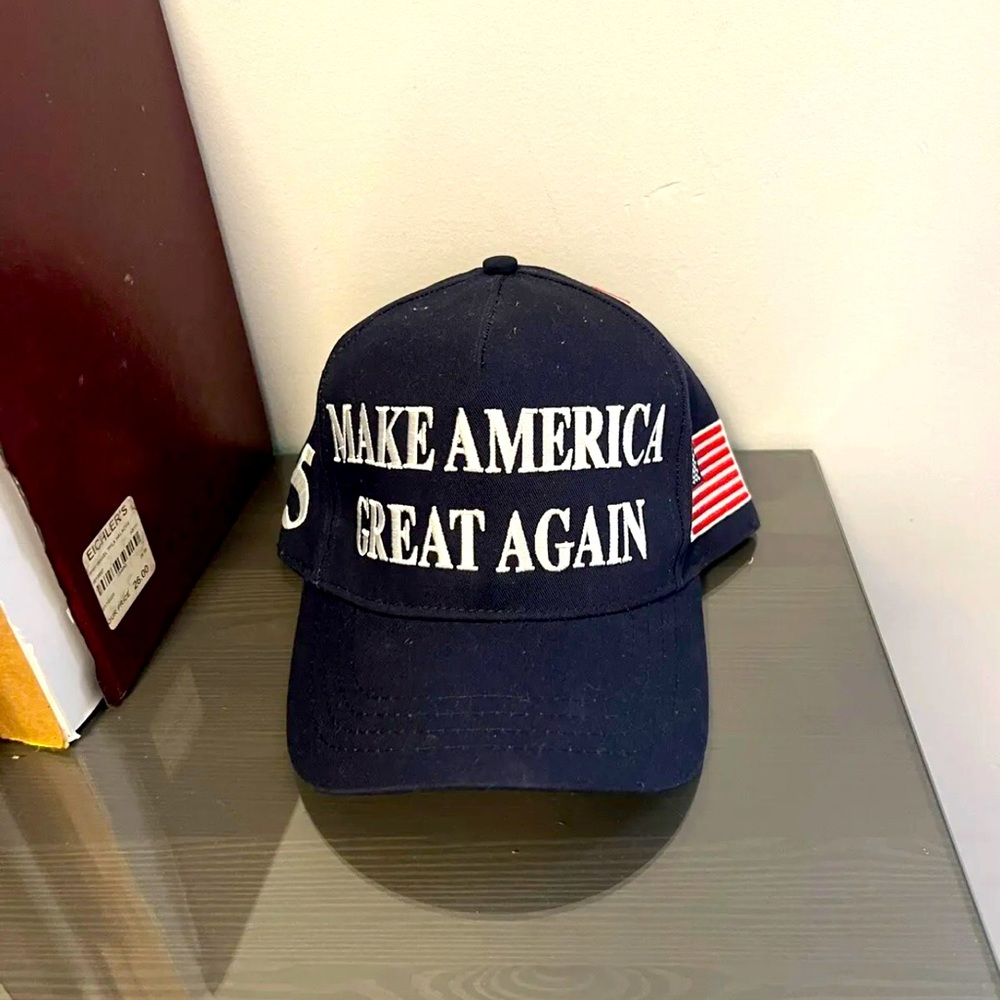 NWT Donald Trump Hat Authentic Cap 45th President MAGA Blue Cali-Fame USA